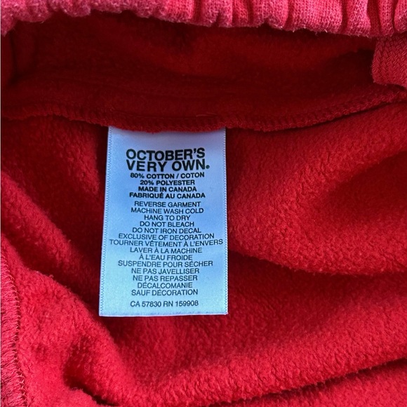 Men’s OVO TFC Red Sweatpants - Picture 7 of 9